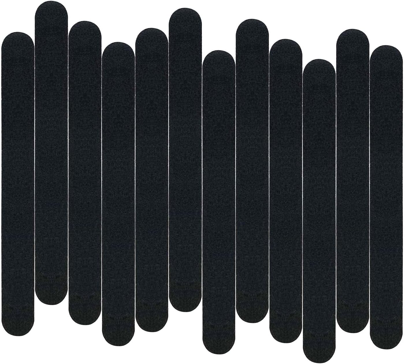 Skiennix 12 Pack Emery Boards - Professional 100/180 Grit Nail Files for Acrylic & Natural Nails | Black