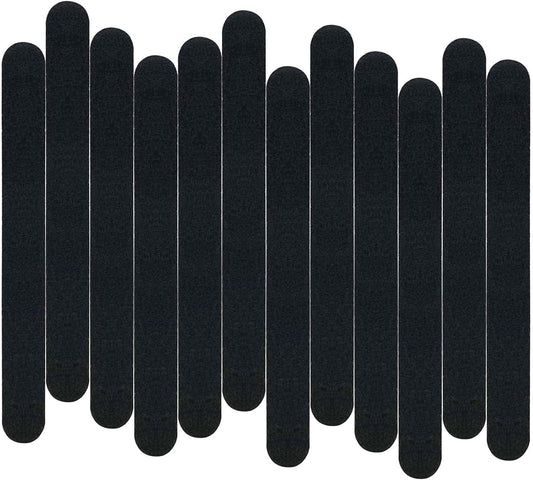 Skiennix 12 Pack Emery Boards - Professional 100/180 Grit Nail Files for Acrylic & Natural Nails | Black
