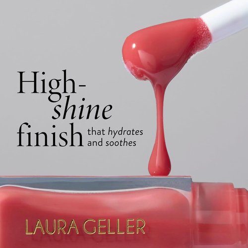 Laura Geller New York Lip Oil - Fine Shine Glossy Hydrating Formula in Rose Garden - Pink