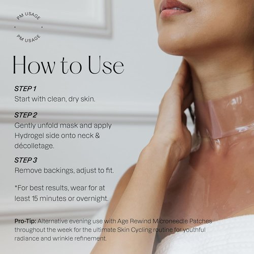 Karuna Collagen Neck & Chest Hydrogel Mask - Firming & Hydrating K-Beauty Treatment | 1-Pack for Wrinkles & Sagging Skin