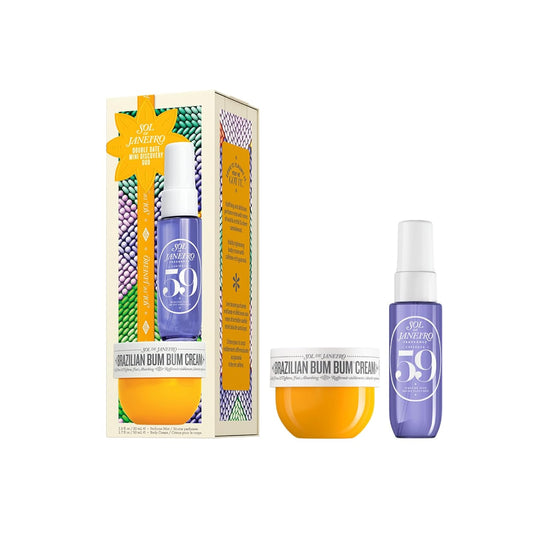 Sol de Janeiro Double Date Beauty Gift Set - Travel Size Brazilian Bum Bum Cream & Cheirosa 59 Mist | Limited Edition