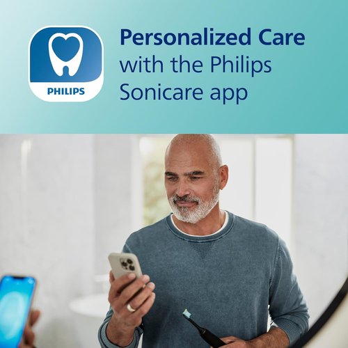 Philips Sonicare DiamondClean Smart 9750 Electric Toothbrush - Sonic Technology, App Connectivity, 5 Modes, Lunar Blue, Model HX9954/74