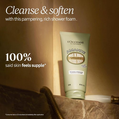 L’Occitane Almond Shower Gel - Gentle Body Wash for Radiant, Smooth Skin | Vegan & Moisturizing