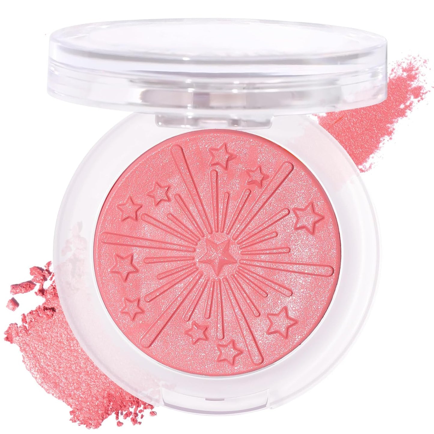 UCANBE Baked Blush Palette - Silky Blendable Powder for a Natural Coral Glow | Long-Lasting Finish