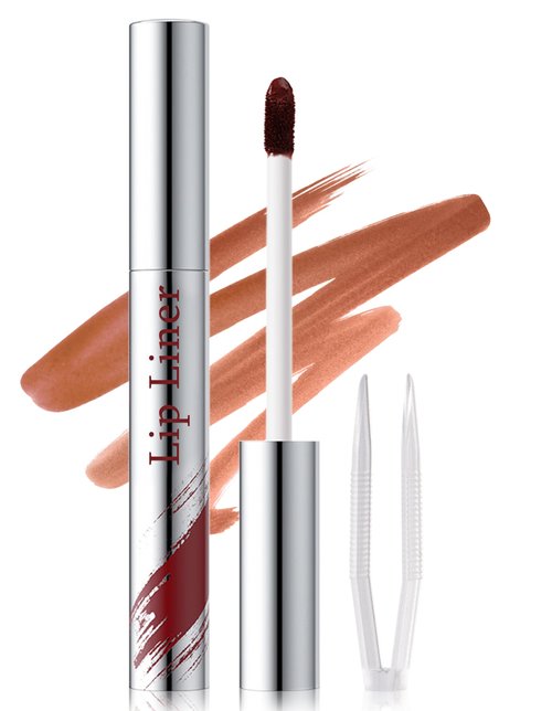 Jutqut Lip Liner Stain Peel Off, Peel Off Lip Tint with Natural Finish, Long Lasting, Waterproof, Smudge-proof, Transfer-Proof, Highly Pigmented Color, Easy to Use #01Nude Pink