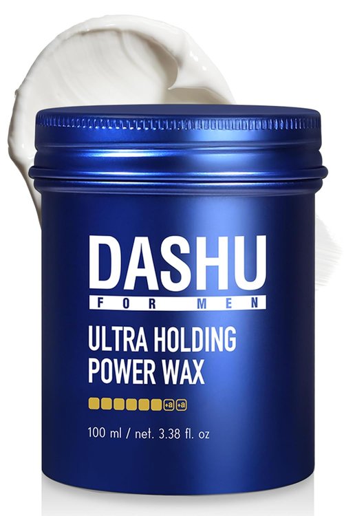 DASHU Hair Wax - Ultra Strong Hold & Long Lasting Edge Control | Easy Wash with Collagen & Argan Oil, 3.38 fl oz
