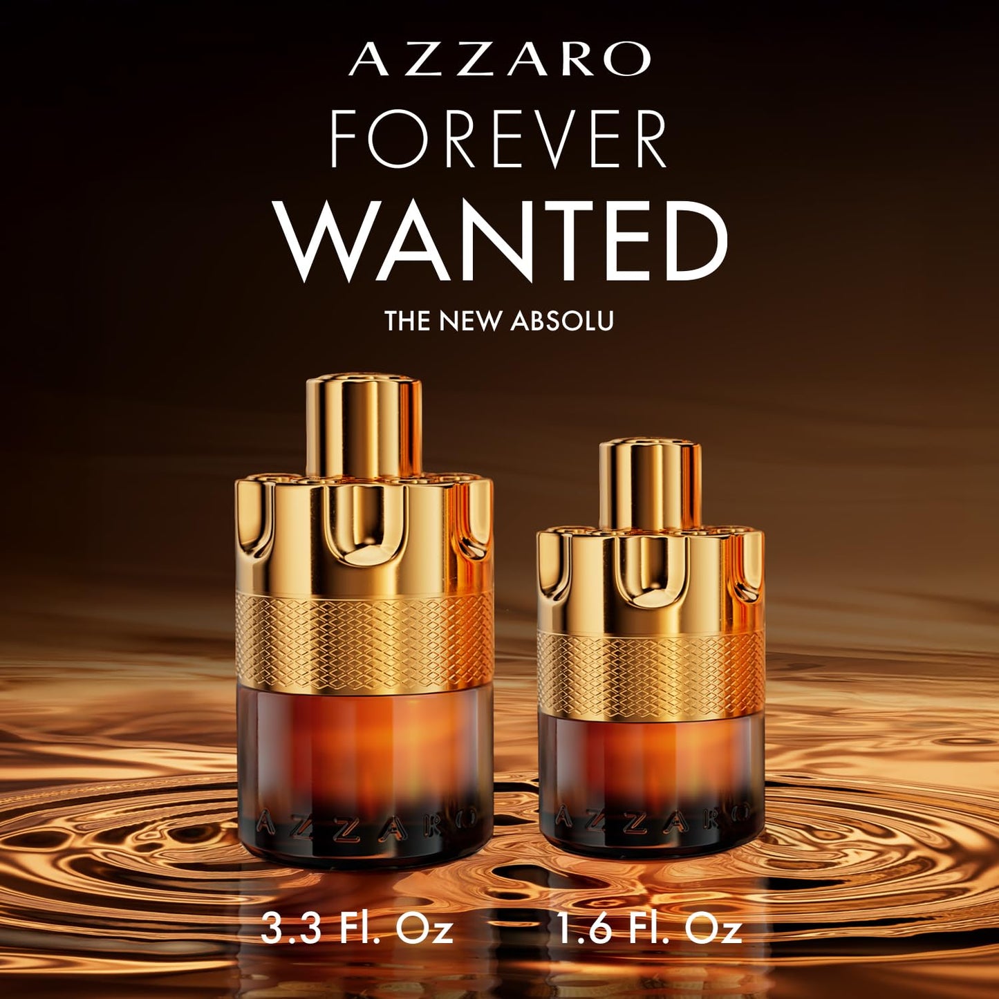 Azzaro Forever Wanted Absolu - Men's Cologne with Incense, Whisky & Vanilla - Long-Lasting Luxury Fragrance