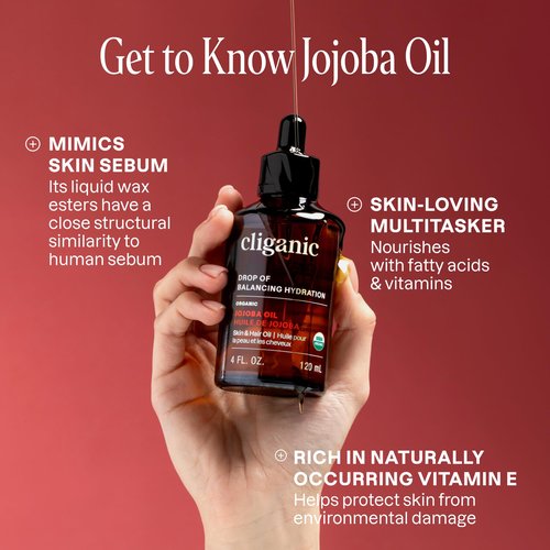 Cliganic Organic Jojoba Oil with Pump
