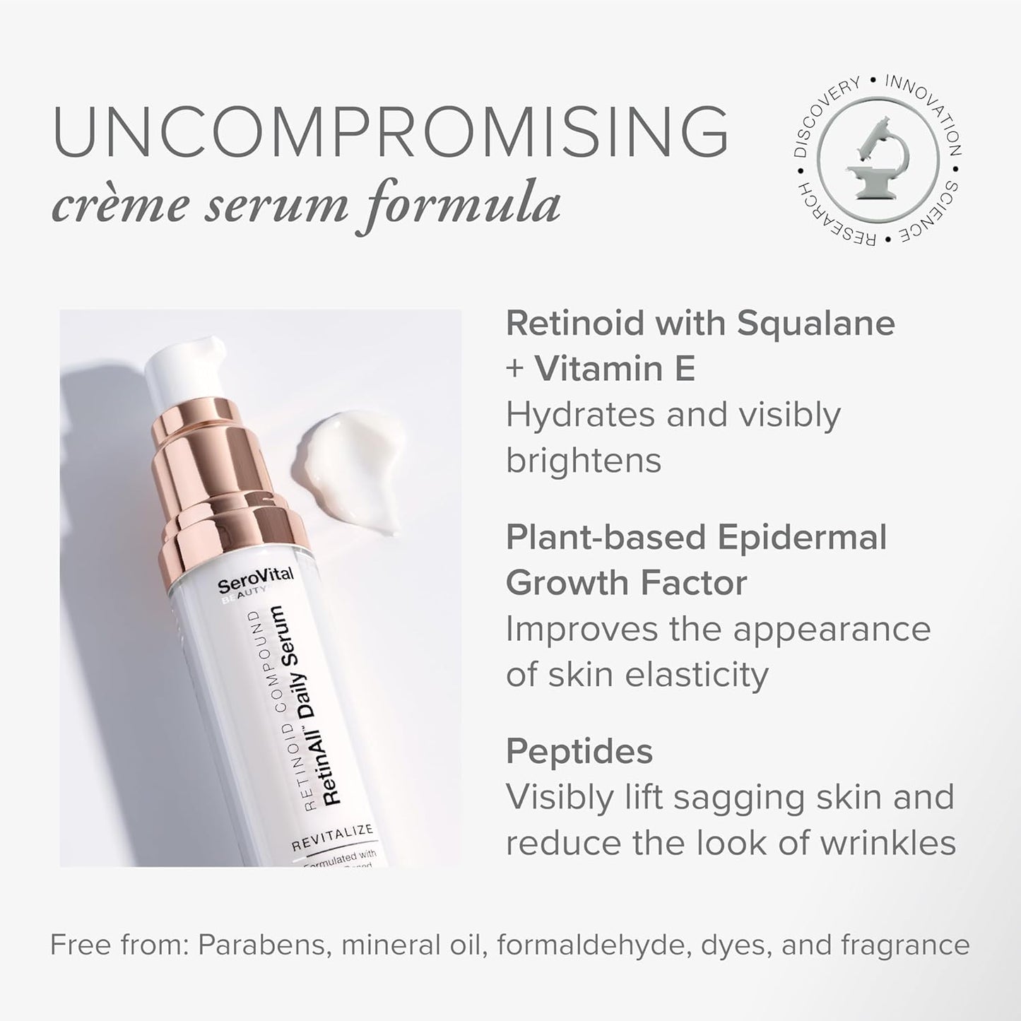 SeroVital Beauty RetinAll Daily Serum - Anti-Wrinkle Retinoid Face Serum for Women, 1 oz