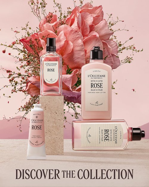 L'Occitane Rose Body Lotion - Moisturizing Shea Butter Formula with Romantic Rose Fragrance | Made in France