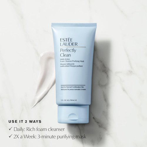 Estée Lauder Perfectly Clean Foaming Face Wash & Purifying Mask - 5.0 fl oz, Deep Cleansing Formula