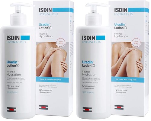 ISDIN Body Lotion - Uradin 10 for Intense 24-Hour Hydration | Non-Greasy, Fast-Absorbing, 13.5 Fl. Oz.