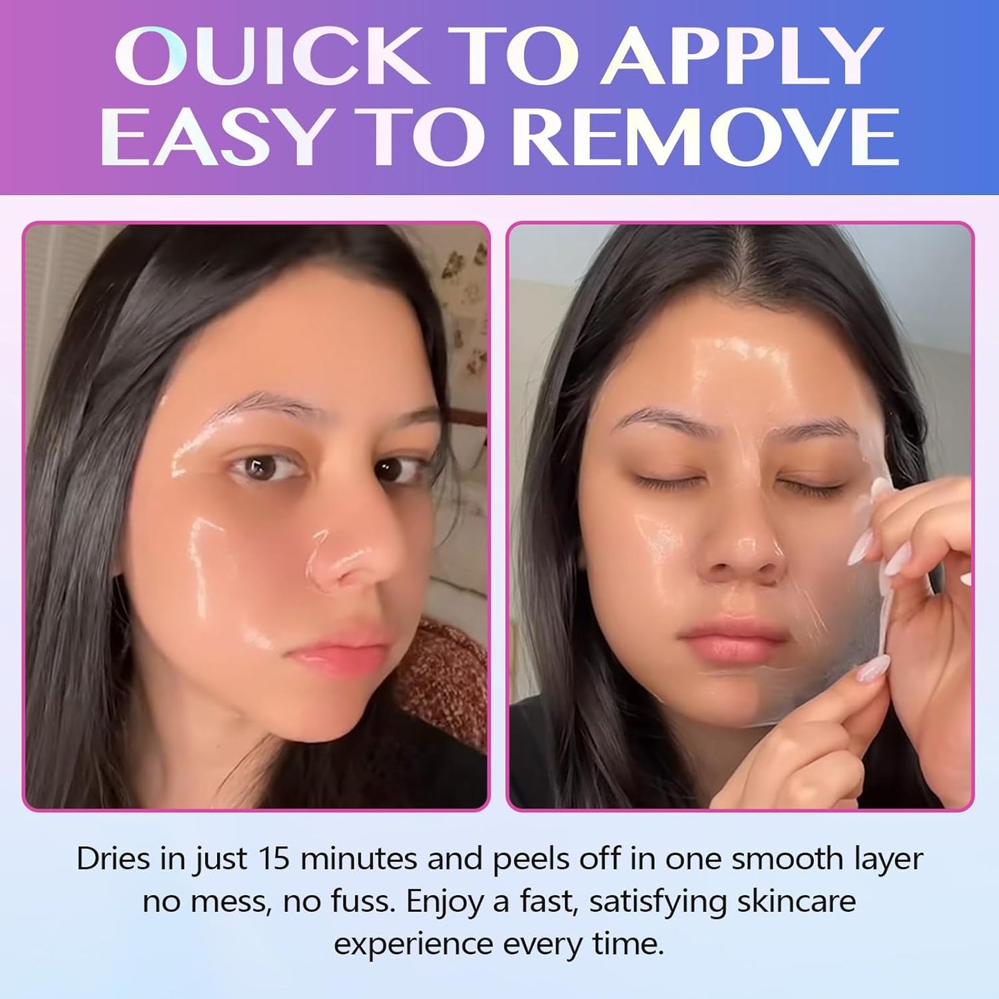 Skiennix Collagen Night Wrapping Mask - Peel Off Face Mask for Elasticity & Hydration | 2.53 fl. oz. with Applicator