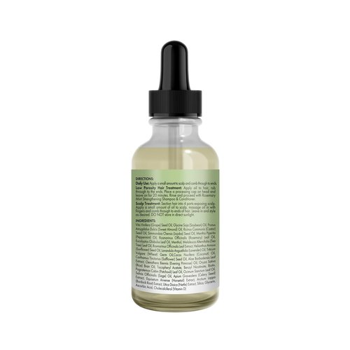 Mielle Organics Rosemary & Mint Light Hair Oil, Split Ends & Dry Scalp Treatment - Infused with Biotin & Essential Oils for Strengthening, Soothing, Moisturizing & Encouraging Longer Hair (2 Oz)