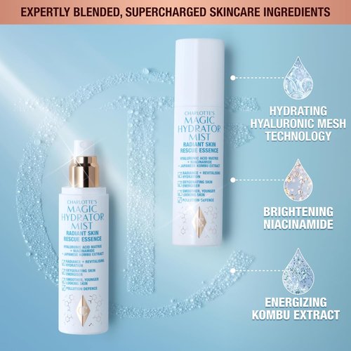 Charlotte Tilbury Magic Hydrator Face Mist - Instant Hydrating Facial Spray for Dewy Glow | Revitalizes Complexion