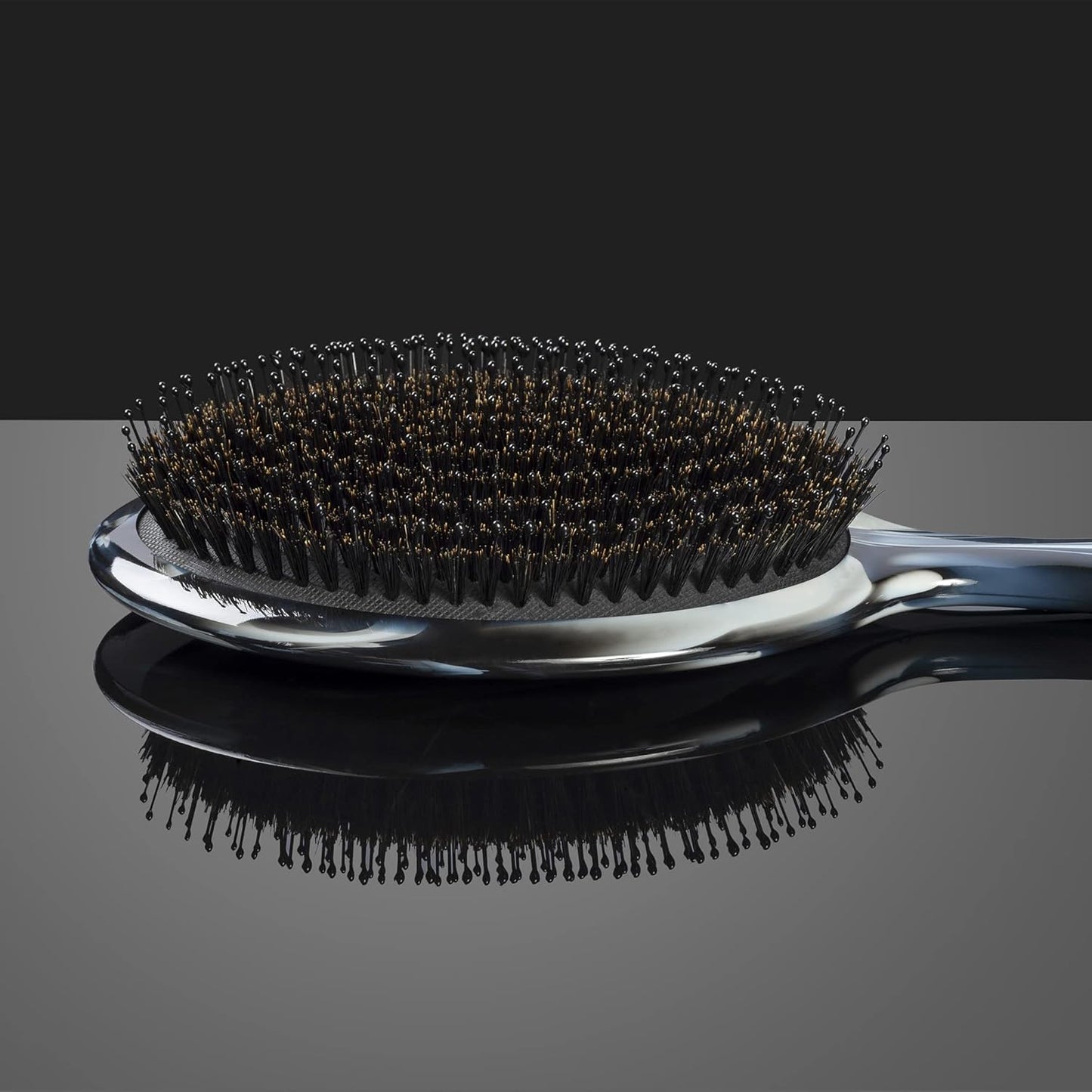 Fromm Professional Elite Polisher Brush - Ceramic & Ionic for Luxurious Shine | Gentle Detangler for Medium to Thick Curly Hair