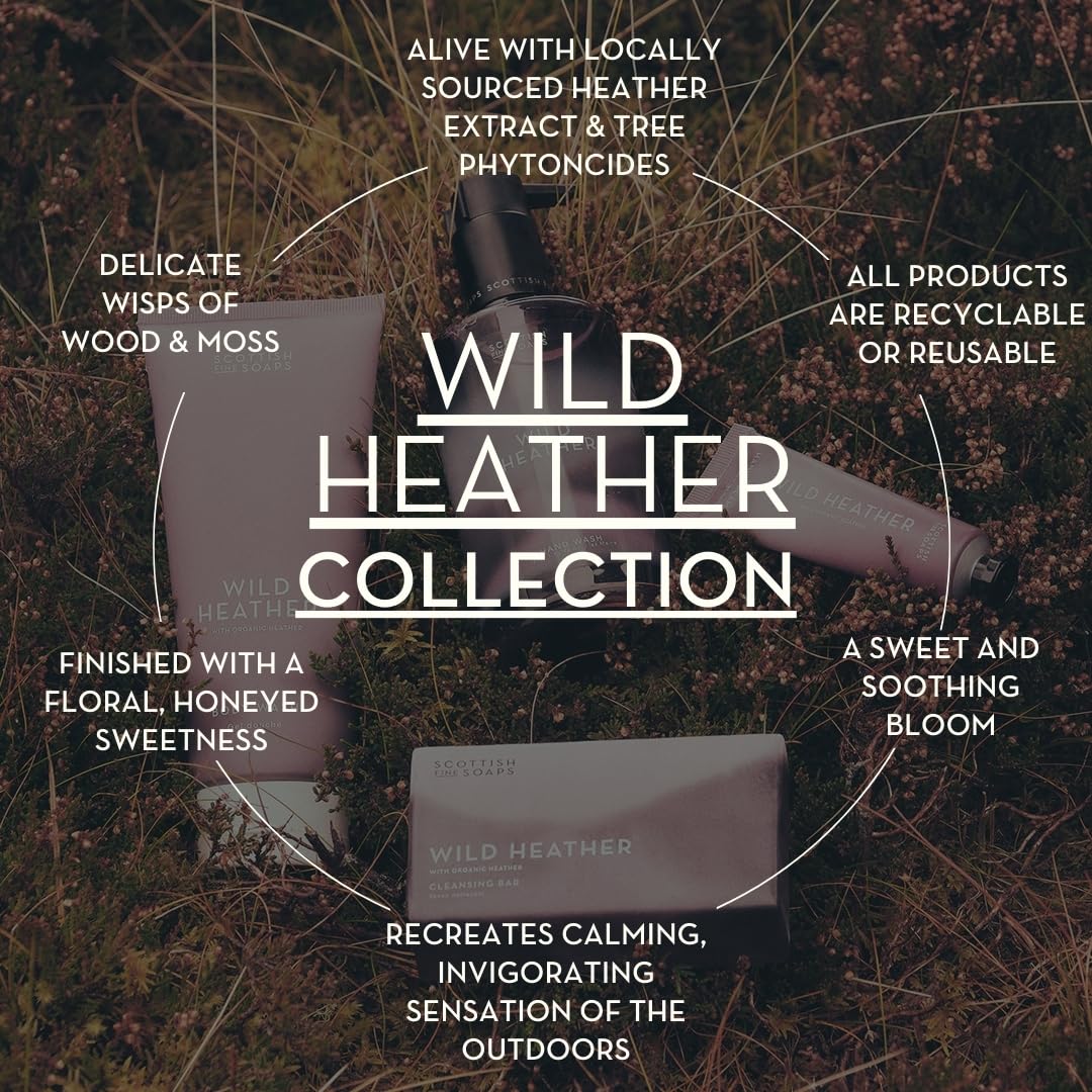 Scottish Fine Soaps Wild Heather Body Wash - Organic Ingredients with Pink Pepper & Cedarwood | 75ml