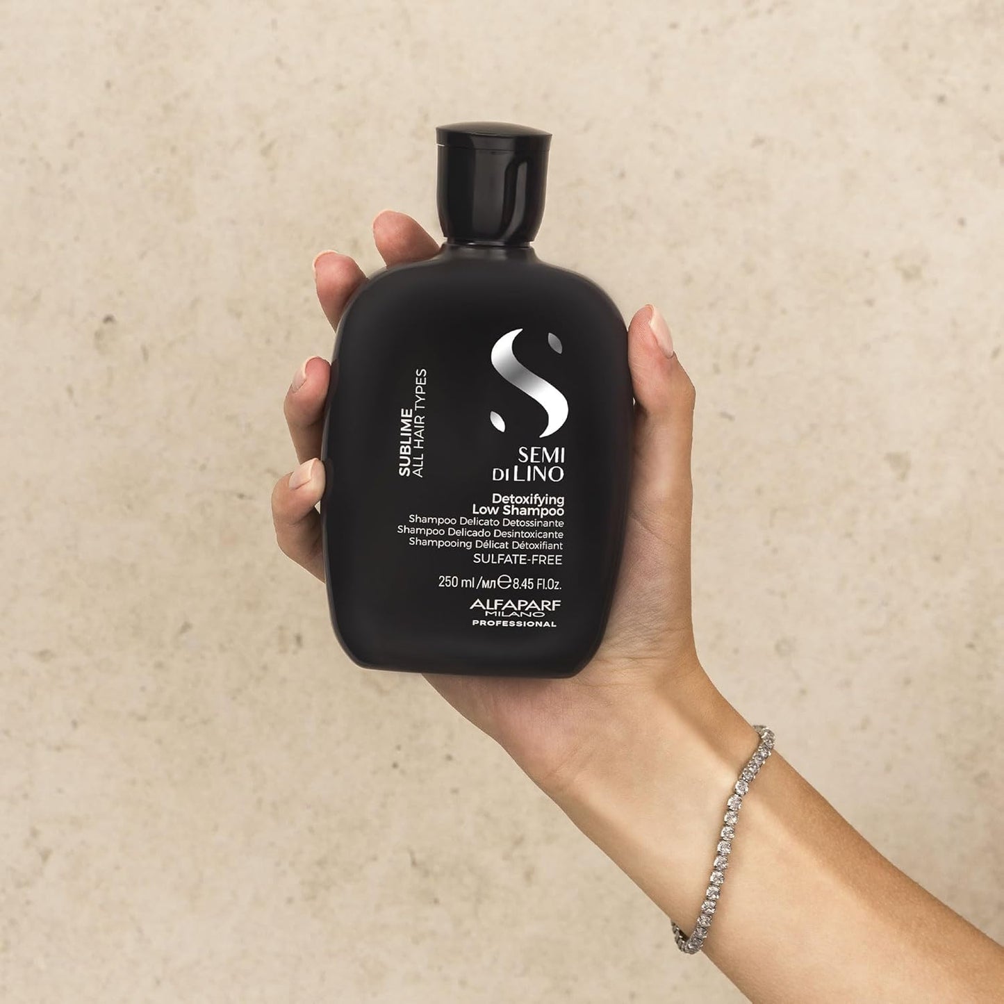 ALFAPARF MILANO Semi Di Lino Detox Shampoo - Sulfate-Free Deep Cleanser for Product Buildup & Hard Water