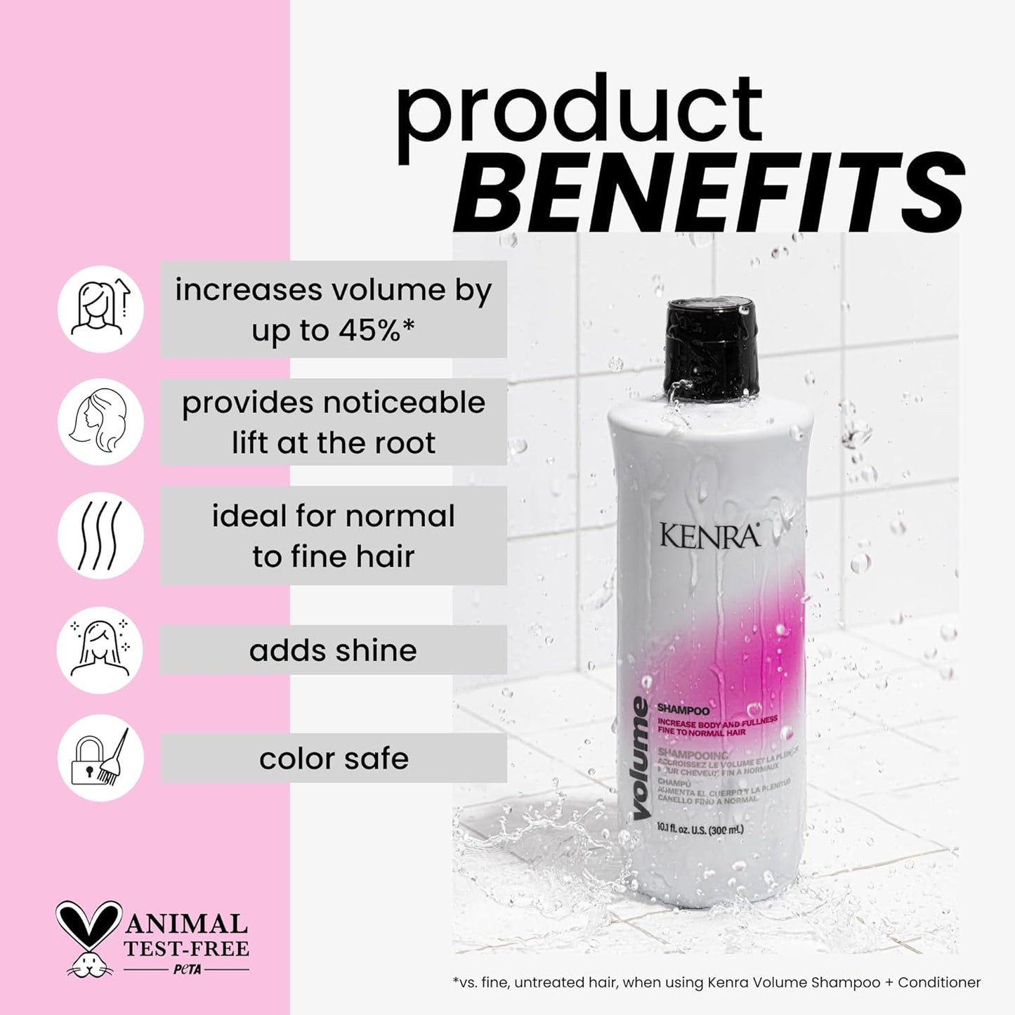 Skiennix Volume Shampoo - Boosts Body & Bounce | Increases Volume Up to 45% | Color Safe for Fine to Normal Hair