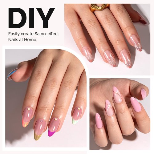 MelodySusie Medium Almond X Nail Tips - 300Pcs 15 Sizes Clear Acrylic, Half Matte Full Cover Press on Nails for DIY Extension&Salon Use,Pre-Shaped for Long-Lasting Manicure