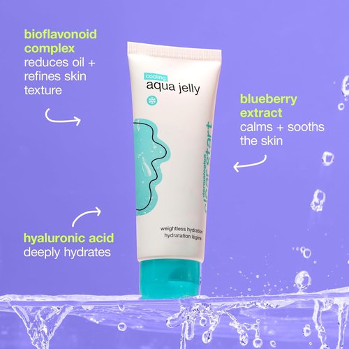 Dermalogica Clear Start Cooling Aqua Jelly (2 Fl Oz) Lightweight Gel Moisturizer For Oily Skin - Deeply Hydrate & Reduce Excess Oil for Dewy Glow With No Shine