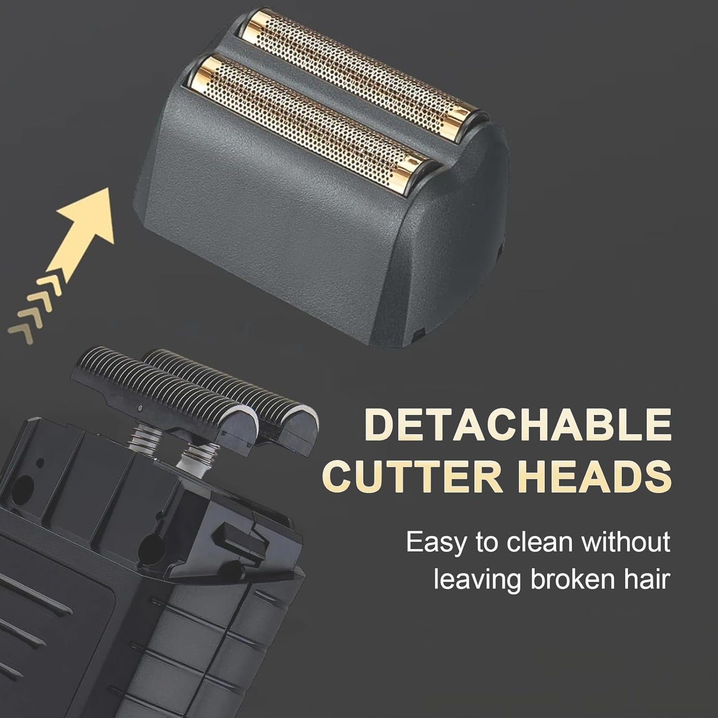 Wahl 5 Star Series Vanish Shaver Replacement Foil - Super Close Shaving Blade for Wet & Dry Use | Black