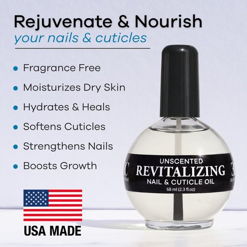 Ellie Chase Cuticle & Nail Care Oil - Moisturizing Jojoba, Aloe & Vitamin E | 2.3 Fl Oz Unscented