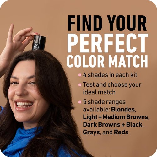 Boldify Hair Fibers Color Sample Kit - Fill In Thinning and Fine Hair for an Instantly Fuller, Thicker Look - 14 Shades for Women & Men - Grays
