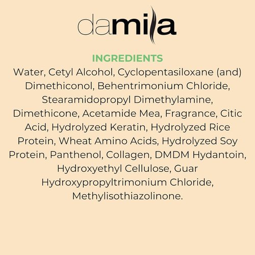 Damila Keratin Hair Mask - Deep Conditioning Treatment for Dry, Damaged Hair - 16.9 Fl. Oz | Restores Shine & Reduces Frizz