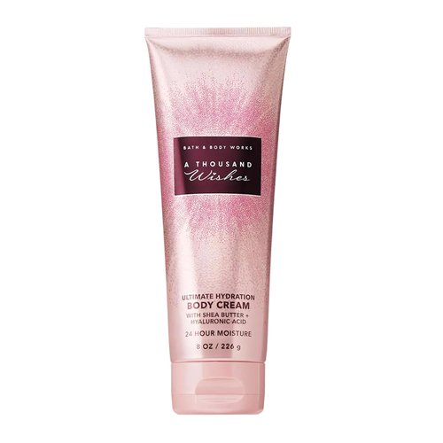 Bath & Body Works A Thousand Wishes Body Cream - Ultimate Hydration Moisturizer with Shea Butter & Hyaluronic Acid, 8 oz | Prosecco and Peony Scent