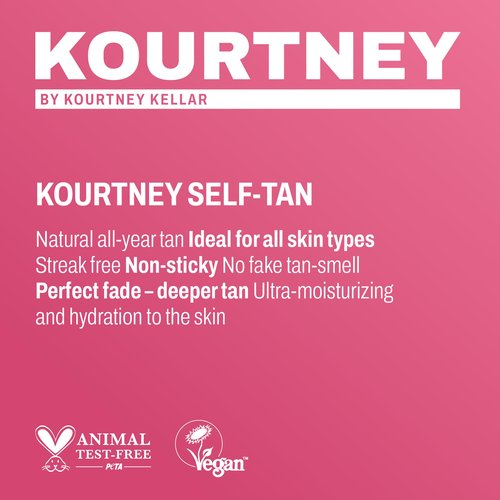KOURTNEY Instant Self-Tan Mousse - Sunless Tanning Foam for Natural-Looking Glow - Easy to Apply Self Tan - Streak-Free Body Tanning - Medium - 4.2 oz