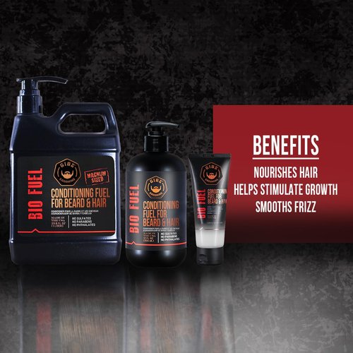 GIBS Grooming Biofuel Conditioning Fuel - Nourishing Beard & Hair Oil, 12 Fl Oz