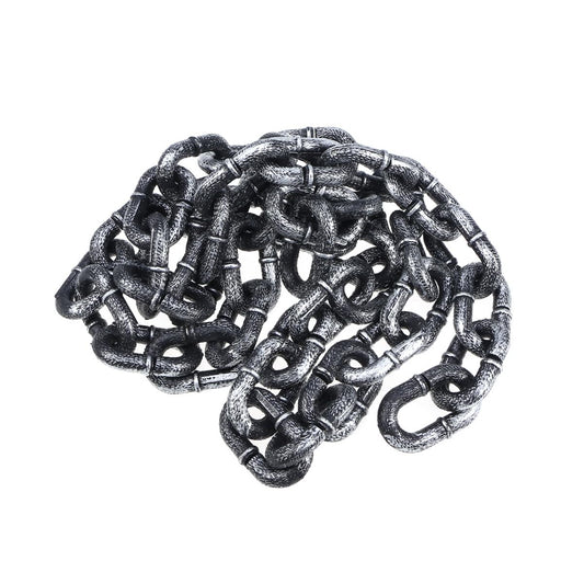 IMIKEYA Halloween Chains: 6.5 Feet Plastic Chains Props Costume Chain Halloween Decoration Prison Chain Cosplay Halloween Props Halloween Chain Links for Halloween Party Decorations