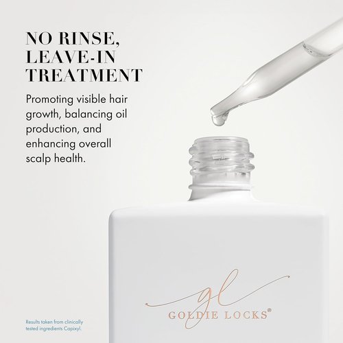 Goldie Locks Scalp Serum - Hydrating Formula for Fuller-Looking Hair - Safe for Color-Treated Hair - 1.86 oz