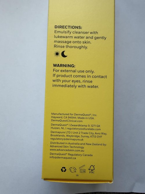 Derma Quest DermaClear Cleanser - Mandelic Acid Formula for Clear Skin | 6oz/177ml