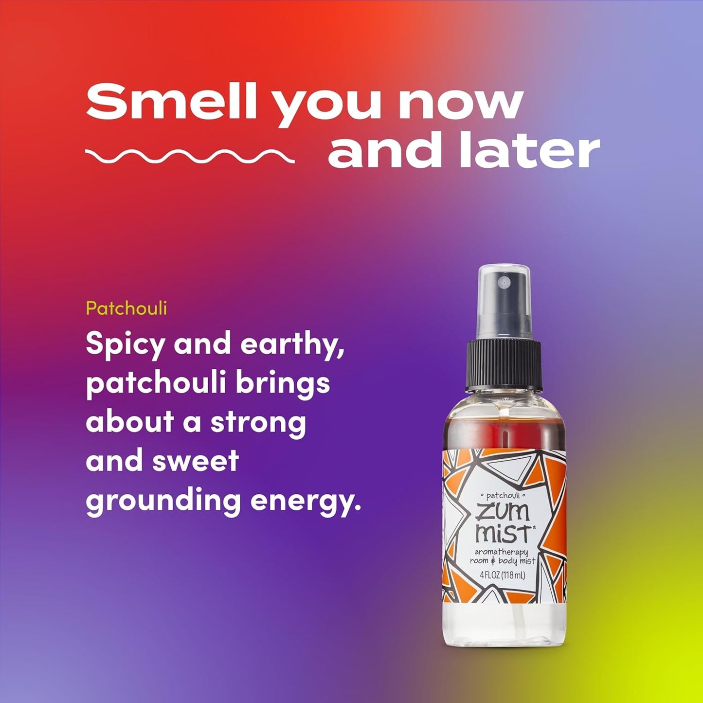 Indigo Wild Zum Mist Room & Body Spray - Aromatherapy Essential Oil Mist - Patchouli Scent | 4 Fl Oz
