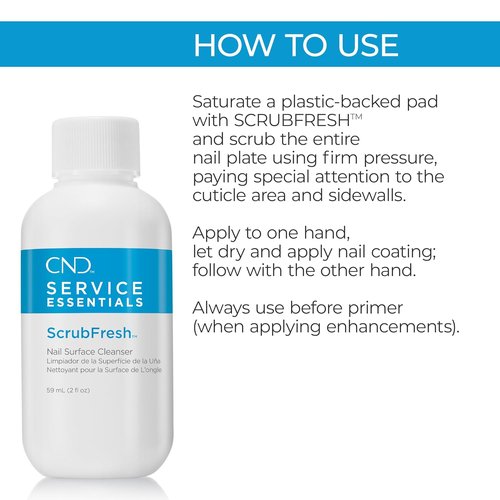 CND ScrubFresh Nail Surface Cleaner - 2 Fl Oz | Effective Nail Prep for Perfect Polish