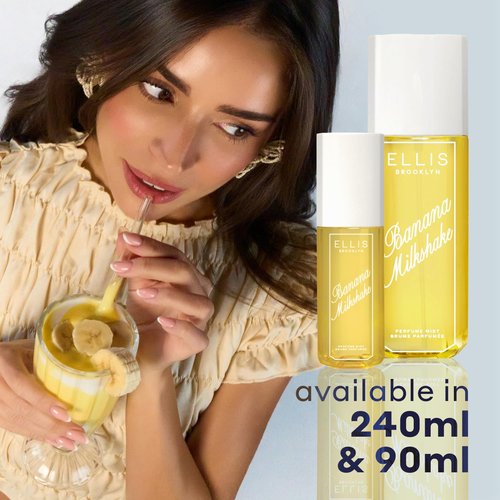 Ellis Brooklyn Banana Milkshake Perfume Mist - Sweet Gourmand Fragrance | Vegan, 90ml/3 fl oz