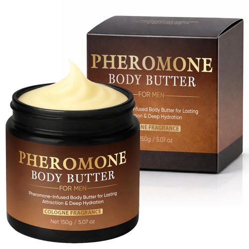 **Skiennix Pheromone Body Butter for Men - Non-Greasy, Long-Lasting Scent | 5 oz Vegan Cream with Shea & Cocoa Butter**