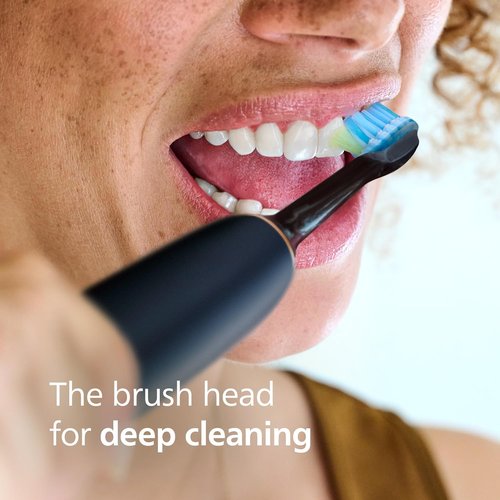 Philips Sonicare C3 Electric Toothbrush Heads - Genuine Replacement, Black, 2 Pack, HX9042/95