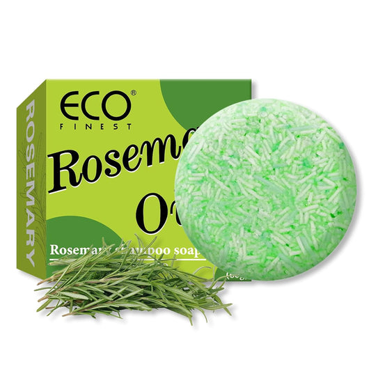 AKBAN Rosemary Oil Shampoo Bar - Strengthen & Volumize All Hair Types | Chemical-Free Formula