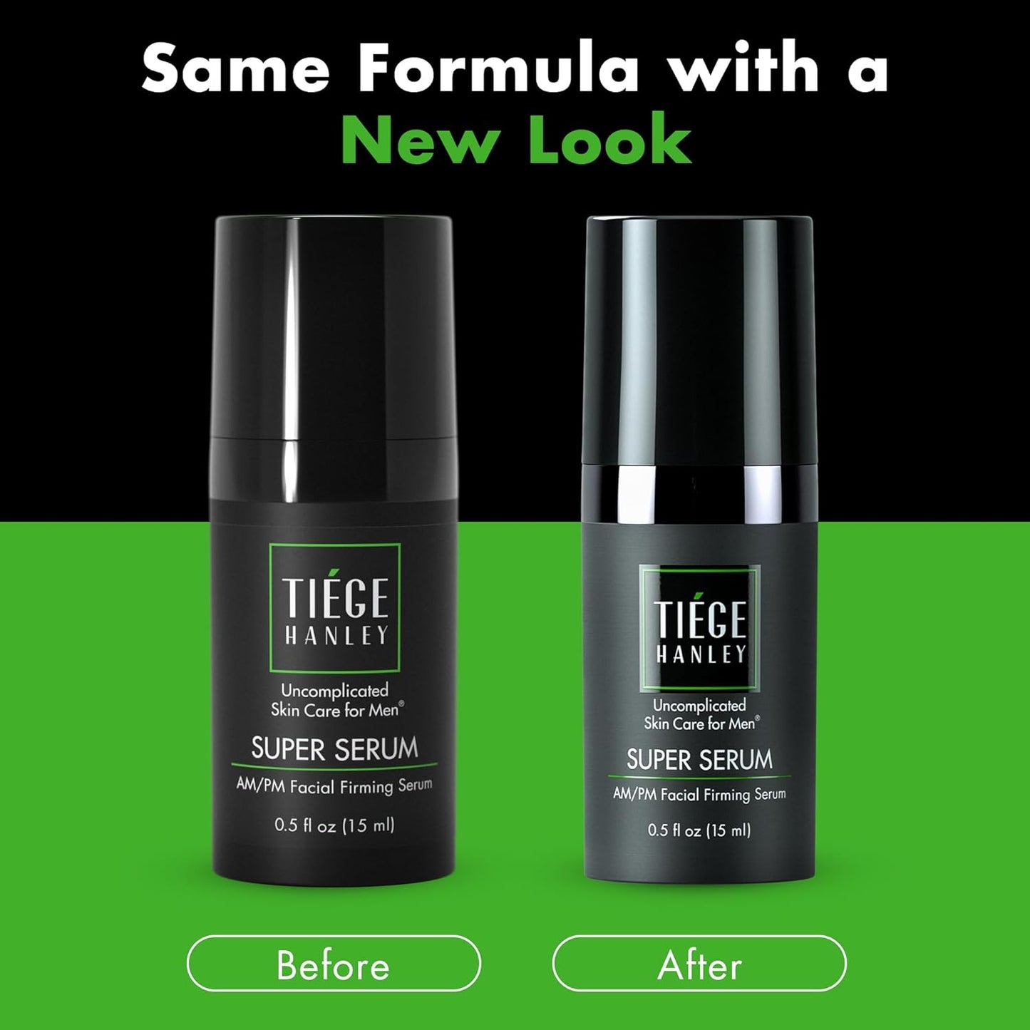 Tiege Hanley Anti-Aging Face Serum for Men - Super Serum with Peptides & Hyaluronic Acid | 0.5 Fl Oz