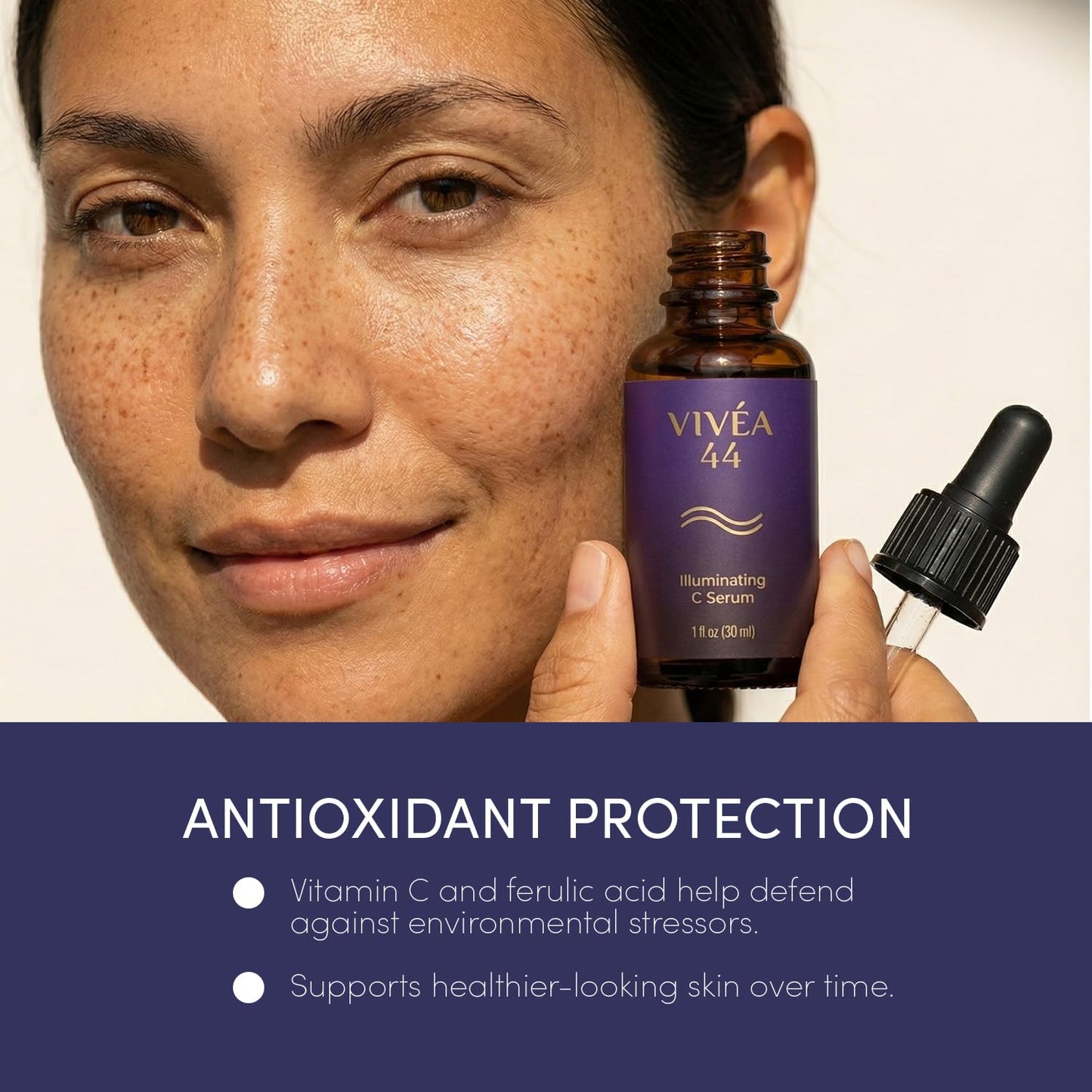 Vivéa Illuminating C Serum - 15% Vitamin C & Hyaluronic Acid for Radiant Skin - 1 fl oz / 30 ml