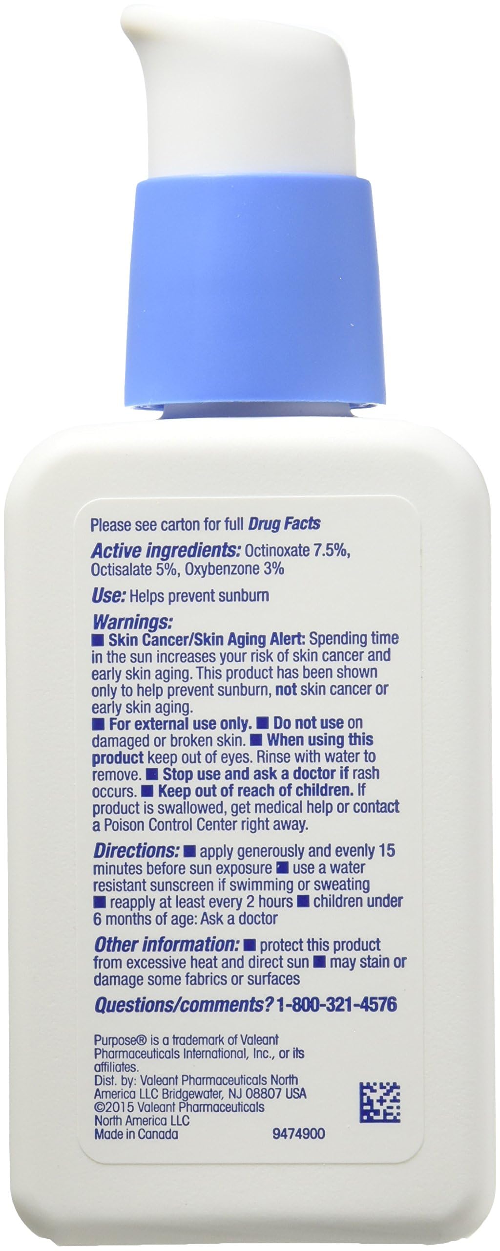 PURPOSE Dual Treatment Moisturizer, SPF 10 4 oz (Pack of 2)