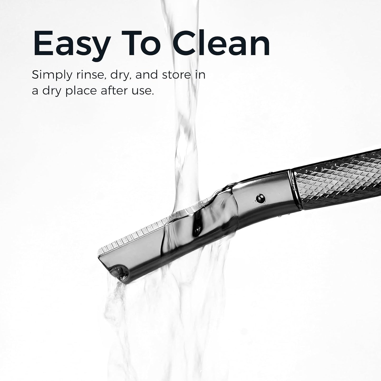 ZOMCHI Eyebrow Razor - Precision Face Trimmer for Men & Women with 6 Blades | Black