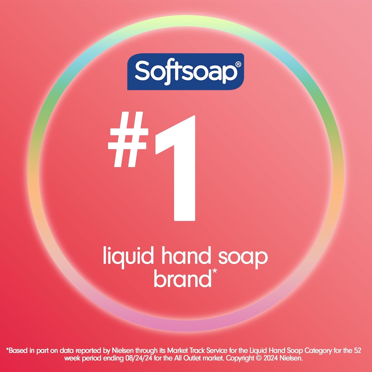 Softsoap Energized Liquid Hand Soap - Paraben Free, pH Balanced, Raspberry & Mandarin Scent | 11.25 fl oz Pump Bottle, 6 Pack
