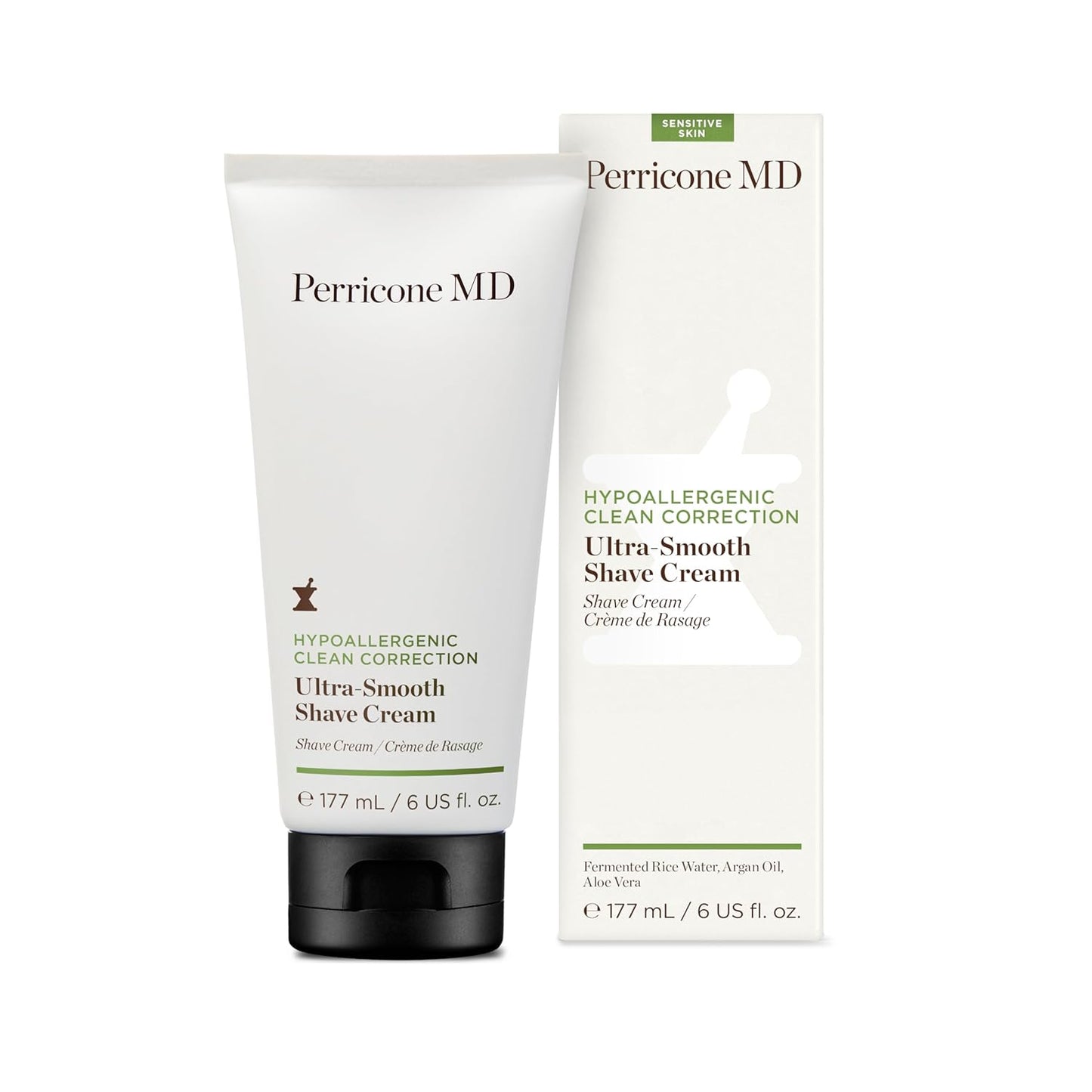 Skiennix Ultra-Smooth Shave Cream - Hypoallergenic Formula for Sensitive Skin | 6 oz