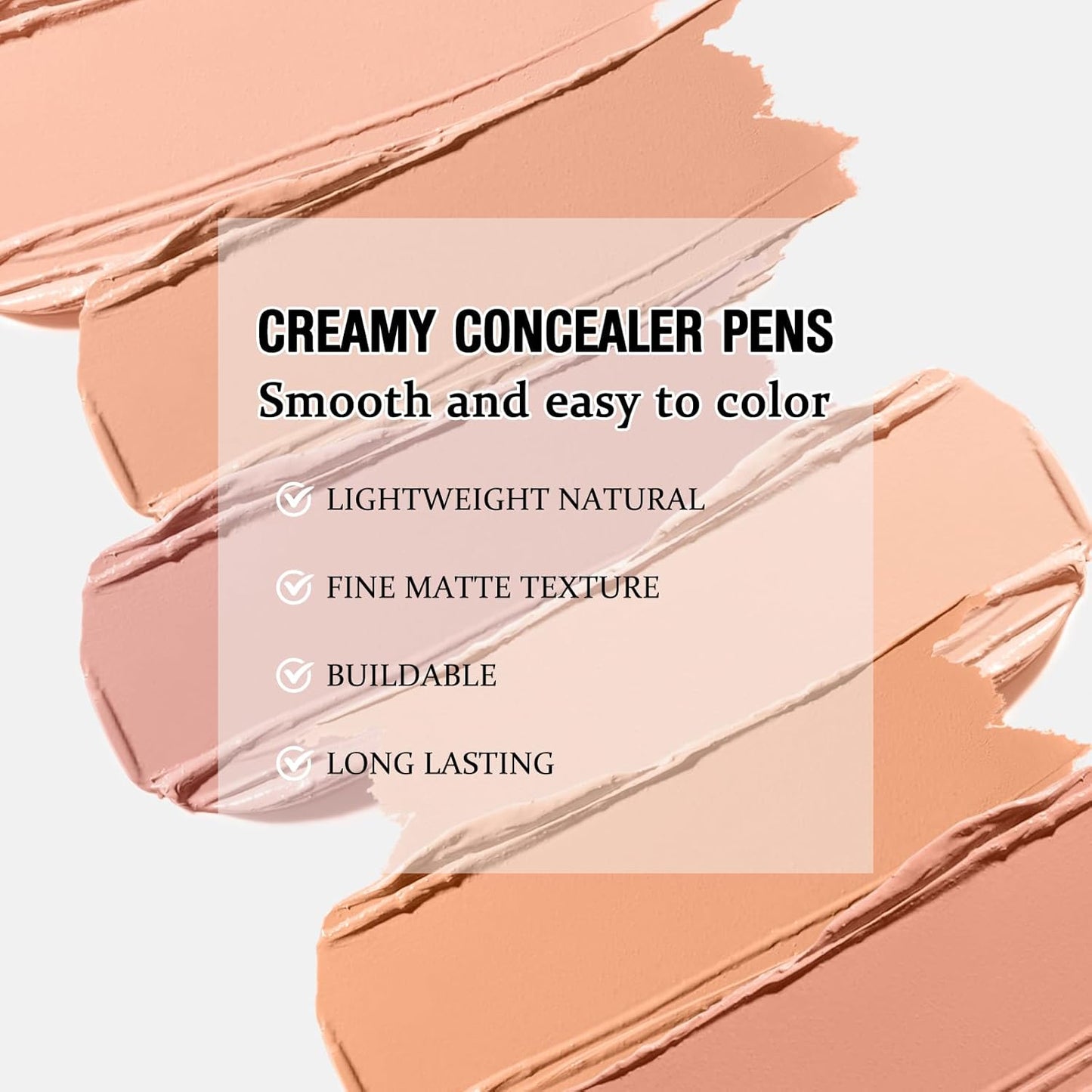 Boobeen Concealer Pencils - Multi-Use Creamy Matte Highlighter Sticks for Full Coverage | 3 Pcs Set