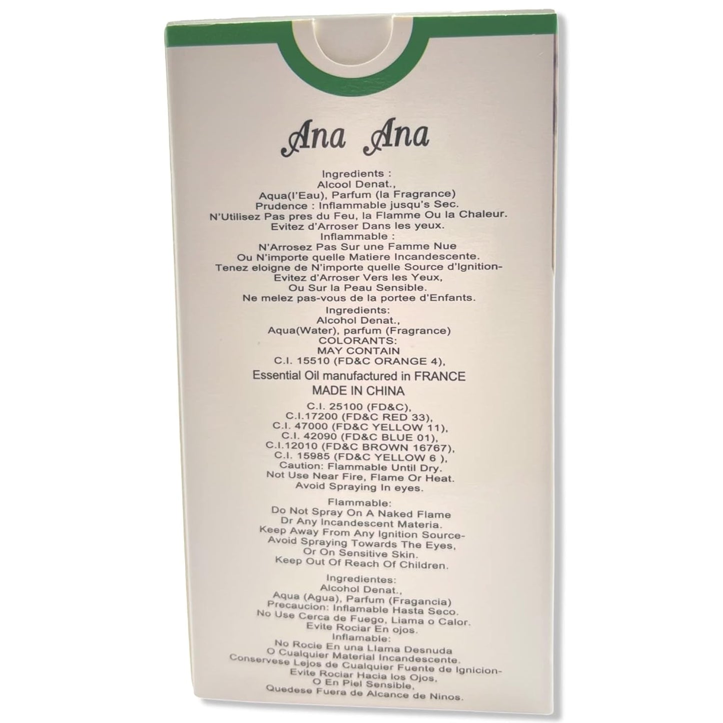 Ana Ana Eau de Parfum - Luxurious Fragrance for Women | 3.4 fl. oz.