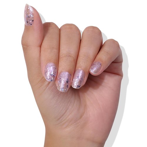 LONDONTOWN Lakur Nail Polish - Chip-Resistant & Non-Toxic Formula | Shimmery Holographic Purple, Grape Fizz, .40 fl oz